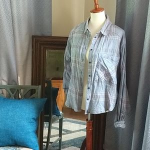 Free People Dolman Sleeve Plaid